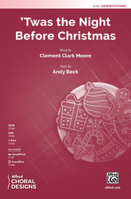 'Twas the Night Before Christmas SATB choral sheet music cover Thumbnail